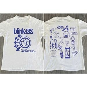 Blink 182 One More Time Tracklist 2 Sided T-Shirt, One More Time...